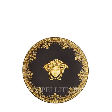 Versace Small Plate I Love Baroque Black - Versace Plates
