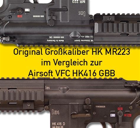 Vergleich HK MR223 gegen Airsoft HK416