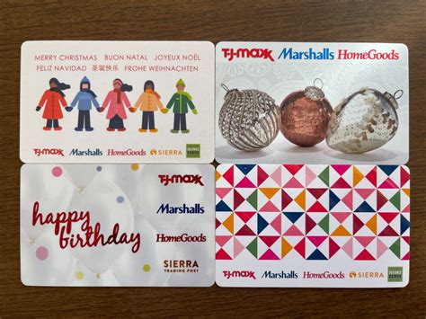 TJ MAXX MARSHALLS HOMEGOODS MARMAXX LOT OF 24 NEW & USED COLLECTIBLE GIFT CARDS | eBay