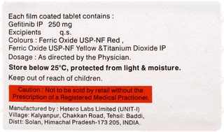 Geftistar 250 MG | Order Geftistar 250 MG Tablet Online at Truemeds