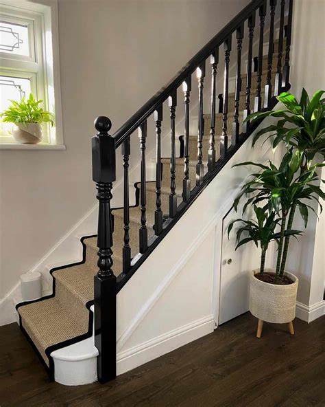 Black And White Interior Stairs 9 Black Stair Railing Ideas That