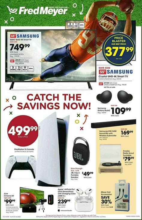 Fred Meyer Electronics Weekly Ad & Specials from January 10