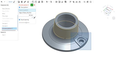Image result for Onshape Tutorials Pattern Geometry Chapter 5