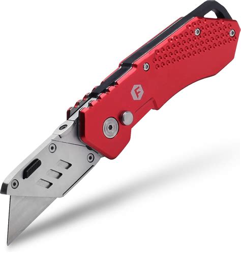 FC Folding Pocket Utility Knife - Heavy Duty Box Cutter with Holster ...