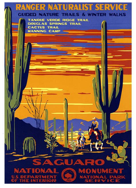 WPA, Saguaro National Monument | Wpa posters, National park posters ...