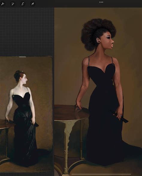 John Singer Sargent Madame X Sketch