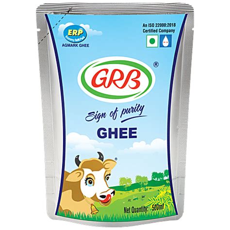 Buy Grb Ghee 500 Ml Pouch Online At Best Price of Rs 369 - bigbasket