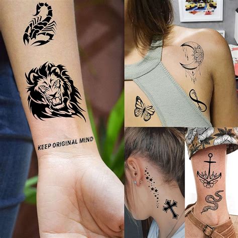 Buy EGMBGM 52 Sheets Tiny Small Temporary Tattoos For Kids Boys Girls ...
