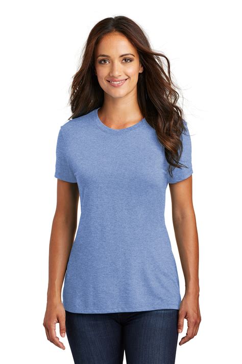 District Embroidered Women's Perfect Tri-Blend Crew Tee - Queensboro