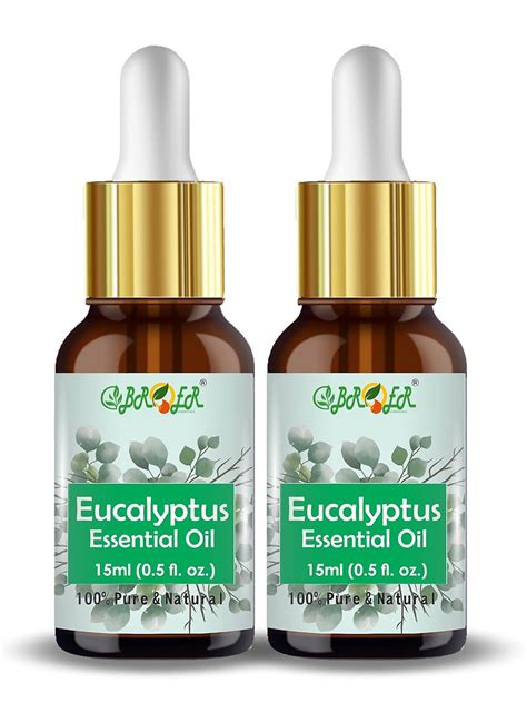 BROER Eucalyptus (Nilgiri) Essential Oil (15ml + 15ml) - 100% Pure ...