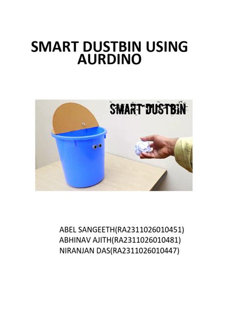 Image result for Smart Dustbin PDF