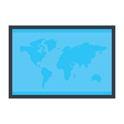 Flat World Map Vector 的图像结果