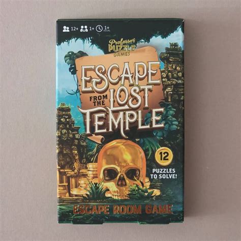 Escape Room Game: Escape From The Lost Temple By Nest Gifts
