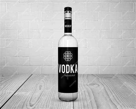Premium PSD | Liquor bottle mockup free