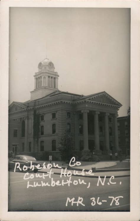 Robeson County Lumberton, NC Postcard