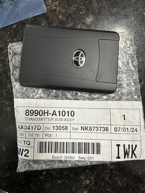 Credit Card Key for 250-series Land Cruiser - Ed Martin Trail Teams