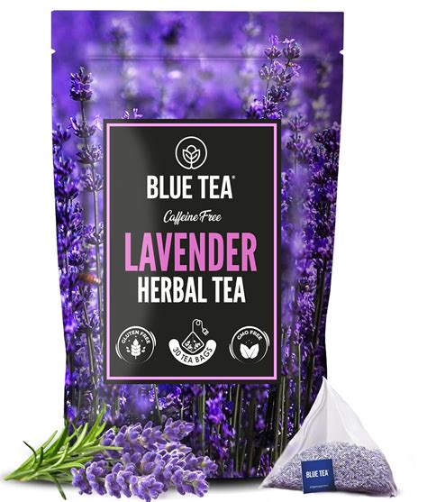 BLUE TEA - Lavender Flower Tea - 30 Tea Bags - Plant Based | CALMING ...