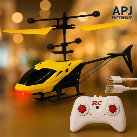 APJ enterprise Rechargeable Remote Control Flying Helicopter Toy for ...