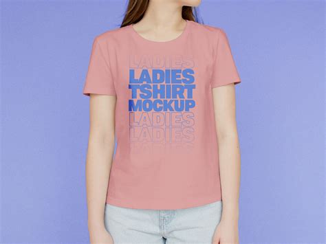 Ladies T-Shirt Mockup | Free PSD Templates