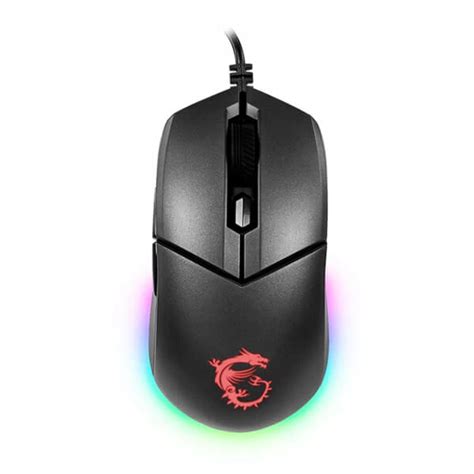 Buy MSI Clutch GM11 Wired Ambidextrous Gaming Mouse Black | Elitehubs ...