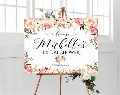 Bridal Shower Welcome Sign, Bridal Shower Sign, Bridal Shower ...