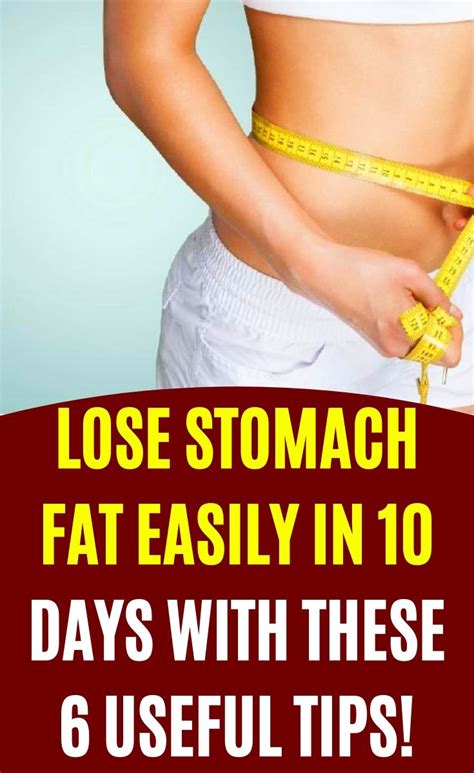 Lose Stomach Fat Easily In 10 Days With These 6 Useful Tips - Natural ...
