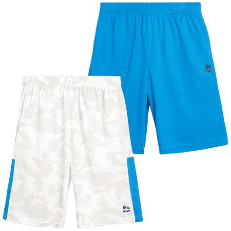 RBX Boys' Athletic Shorts - 2 Pack Athletic Performance Mesh Basketball ...