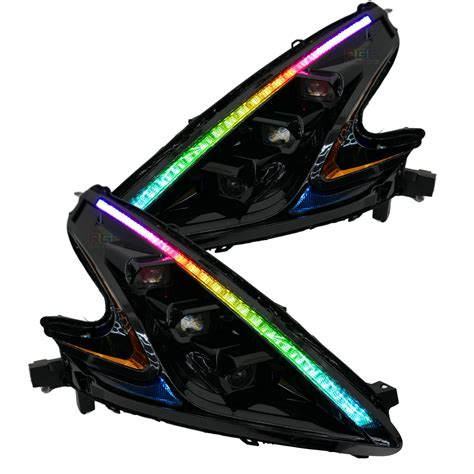 Nissan 370Z: Multicolor Flow Series Headlights (2009-2021) | XB Morimo