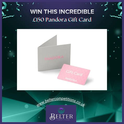 £150 Pandora Gift Card or Cash Alternative - Belter Competitions