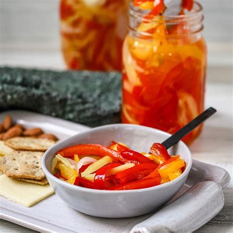 Pickled Bell Peppers Sweet Pickled Chili Peppers 🌶🍯 They’re