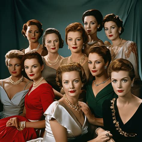 1958 Best Actress Nominees Roundtable : r/midjourney
