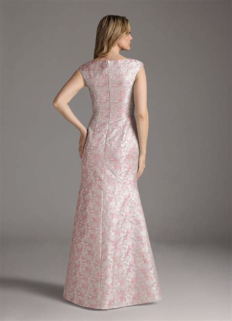 Dusty Rose Azazie Elanor Dusty Rose Mermaid Pleated Jacquard 1 Dress ...