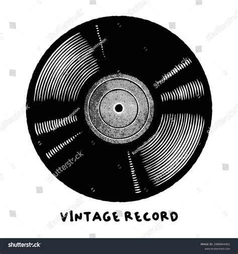 Vintage Retro Vinyl Record Disc Vector Stock Vector (Royalty Free ...