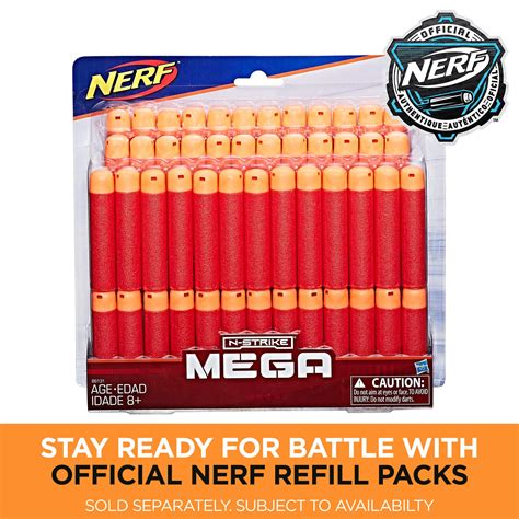 Nerf Centurion Mega Toy Blaster with Folding Bipod, 6-Dart Clip, 6 ...