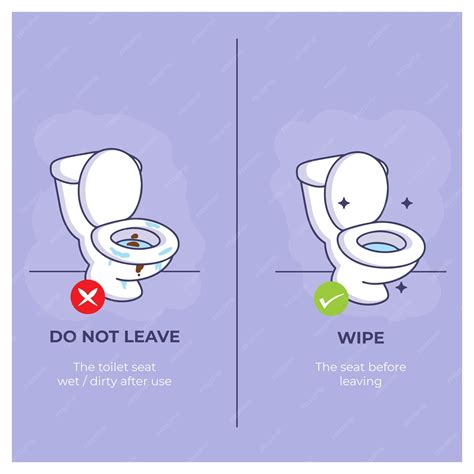 Premium Vector | Washroom instructions - do and dont