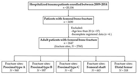 Location of Femoral Fractures in Patients with Different Weight Classes ...