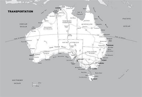 Large transportation map of Australia with cities and airports | Australia | Oceania | Mapsland ...