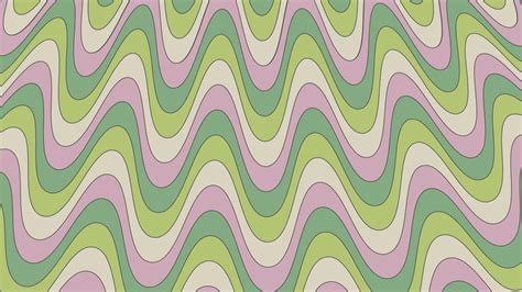 Groovy psychedelic wavy background in 70s style. Funky hippie backdrop ...