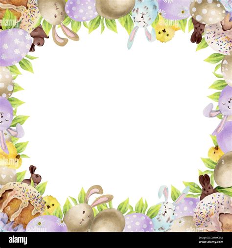 Easter Bunny Border Clip Art