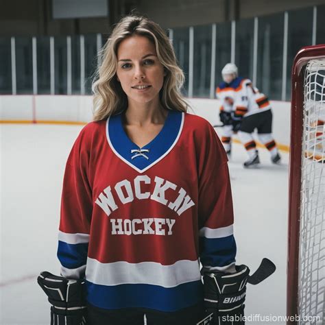 Hockey Jersey Woman | Stable Diffusion Online