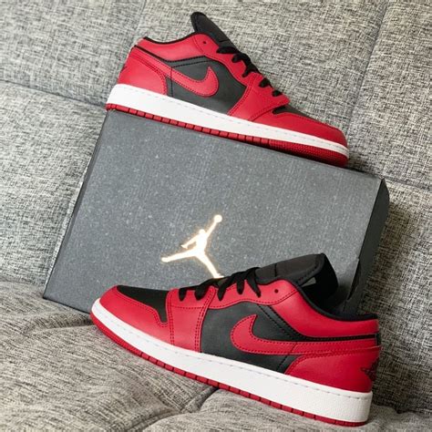 Low Air Jordan 1, Nike Jordan, Jordan Shoes, Red Jordans, Air Jordans ...