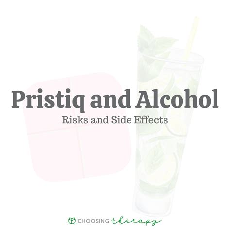 Pristiq & Alcohol: Everything You Need to Know