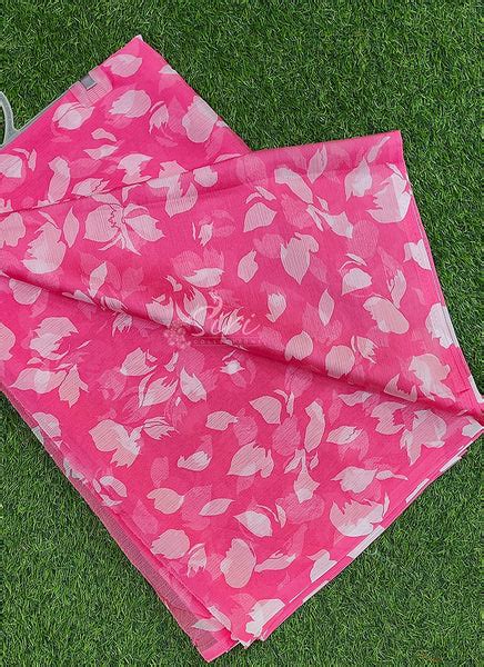 Latest Garden Vareli Printed Nara Chiffon Saree – Siri Collections