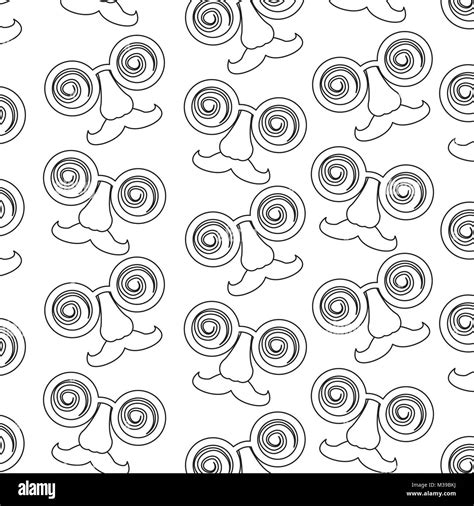 fake silly glasses mustache and nose wallpaper Stock Vector Image & Art ...