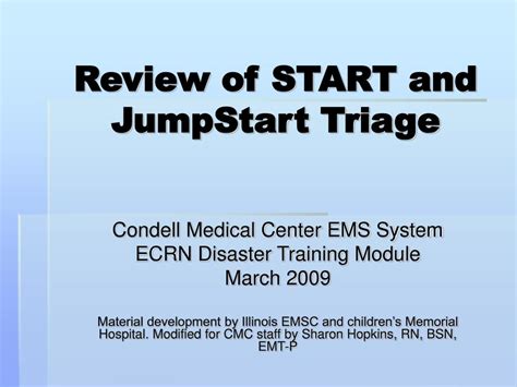 Jump Start Triage Algorithm 的图像结果