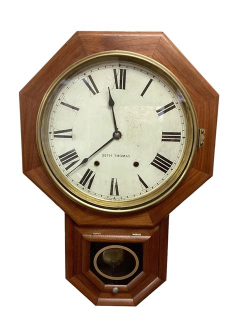 Lot - Cherry Framed Seth Thomas Wall Clock