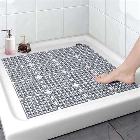 Amazon.com: Mofonky Shower Mat Non Slip: Soft Comfort Loofah Shower ...