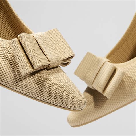 Titli Pointy Bow Heels in Nude Peach-Sustainable & Stylish | VIVAIA