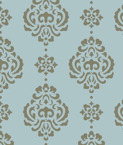 Buy Large Rosie Damask All Over Wall Stencil - 3725 by Designer ...