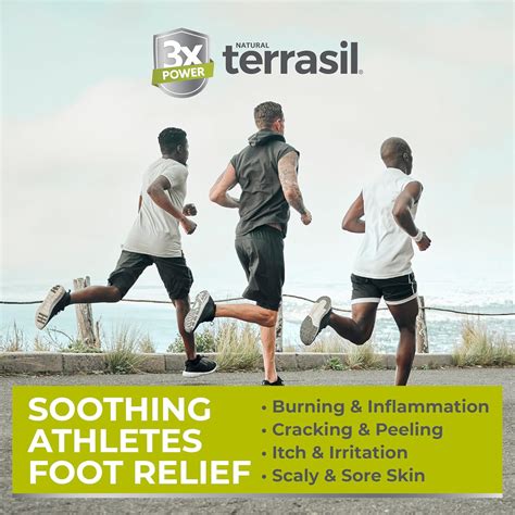 Terrasil – Jabón para pies de atleta con ingredientes naturales alivio seguro y suave de la ...